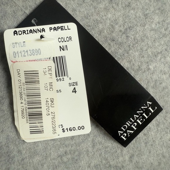 Adrianna Papell Dress Women's 4 Blue White Polkadot Party Date Night Flirty NEW - Picture 5 of 11